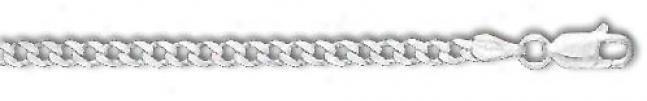 Sterling Silver 10 Inch X 3.0 Mm Breast-wall Chain Anklet
