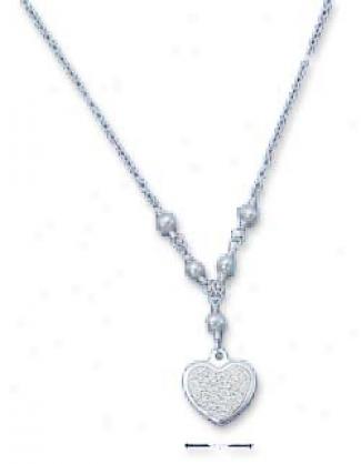 Sterljng Silver 16 Inch Cable Necklace