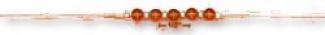 Sterling Silver 17 Incn Hpnry Amber Beads Necklace
