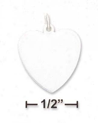 Sterling Silver 16mm High Polish Heart Charm