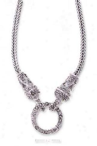 Sterling Silver 18 Inch 2..5mm Foxtail Chain Necklace