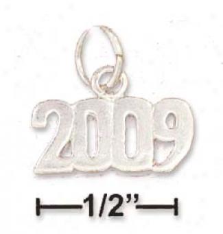Sterling Silver 2009 Charm