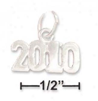 Sterling Silver 2010 Charm