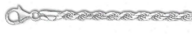 Sterling Silver 24 Inch X 4.0 Mm Rope Chain Necklace