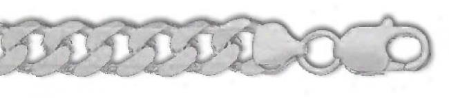 Sterling Silver 24 Inch X 9.0 Mm Curb Chain Necklace