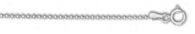 Sterling Silver 30 Inch X 1.2 Mm Bead Chain Necklace