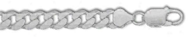 Sterling Silver 30 Inch X 7.0 Mm Curb Chain Necklace