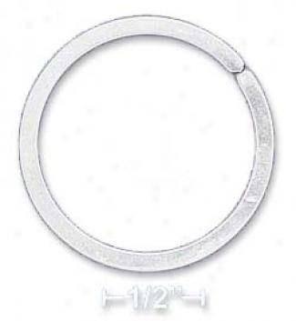 Sterling Silver 33mm Plain Split Ring Style Key Ring