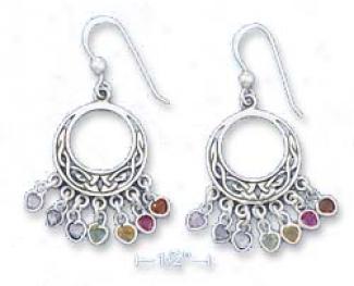 Sterling Silver 3/4 Incch Circle Earrings