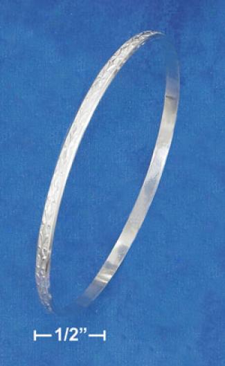Sterling Silver 3.5mm Bangle Bracelet