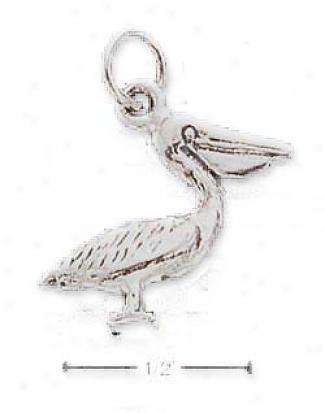 Genuine Soft and clear  3d Pelican Charm
