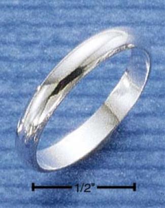 Sterling Silver 3mm High Polish Wedding Band Ring