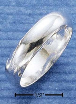 Sterling Silved 5mm High Polish Wedding Band Ring