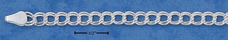 Sterling Silver 6 Inch Childrnes Charm Link Bracelet