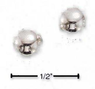 Sterling Silver 6mm Ball Post Earrings