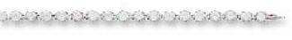 Sterling Silver 7 Inch 6mm Clear Round Cz Tennis Bracelet