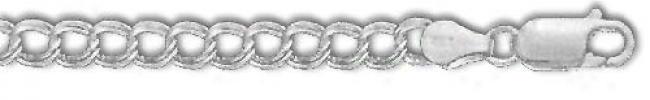 Sterling Silver 7 Inch X 5.0 Mm Charm Link Bracelet