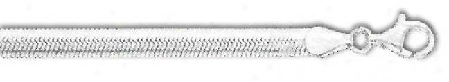 Sterling Silver 7 Inch X 5.0 Mm Herringbone Bracelet