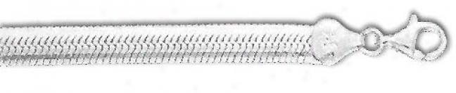 Sterling Silver 7 Inch X 6.0 Mm Herringbone Bracelet