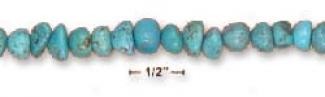 Sterling Silver 8 In. Turquoise Nugget Bracelet Fancy Toggle