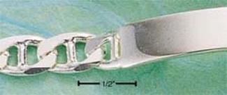 Sterling Silver 8 Inch Marina Id Bracelet