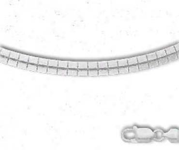 Sterling Silver 8 Inch X 3.0 Mm Omega Bracelet