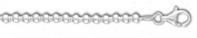 Sterling Silver 8 Inch X 4. 0Mm Ball Chain Bracelet