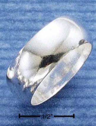 Sterling Silver 8mm High Polish Wedding Band Ring