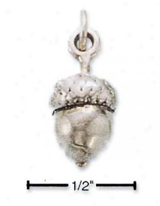 Sterling Silver Acorn Charm