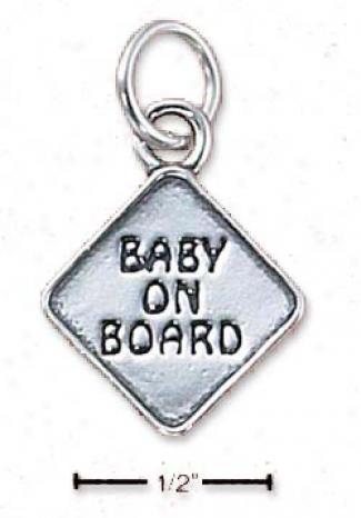 Sterling Silver Baby On Board Prodigy Charm