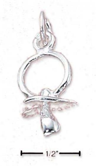 Sterling Silver Baby Pacifier Charm