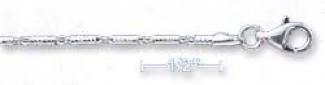 Sterlinh Silver Bar 2m m- 10 Inch Ankle Bracelet
