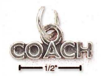 Sterling Silver Coach Charm