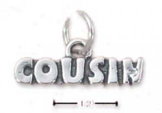 Sterling Silver Cousin Charm