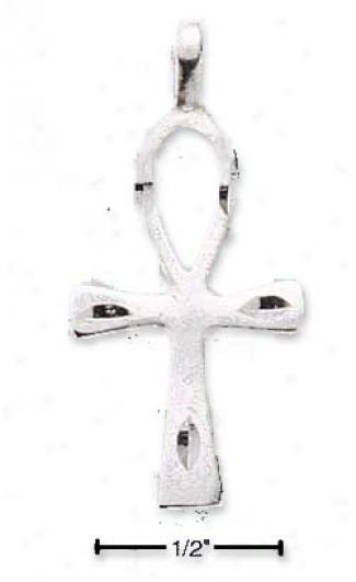 Sterling Silver Dc Ankh Charm