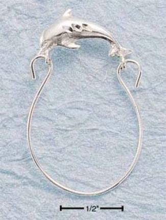Sterling Silver Dc Dolphin Charm-holder