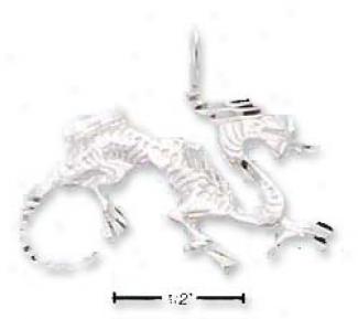 Sterling Silver Dc Dragon Charm
