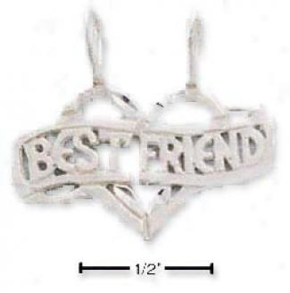 Sterling Silver Dc Large Flat Utmost Friends Mitzpah