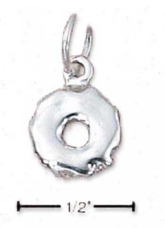 Sterling Silver Donut Charm