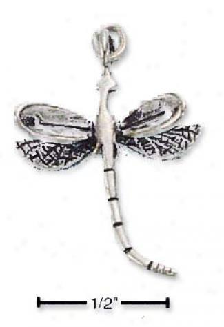 Sterling Silver Dragon Fly Charm