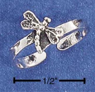 Serling Silver Dragonfly Toe Ring