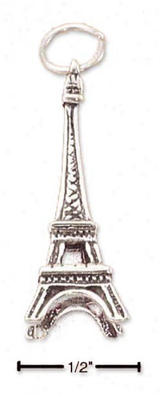Sterling Silcer Eiffel Tower Charm