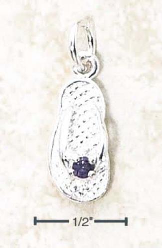 Sterling Silver February Cz Birthstone Bootie Fascinate