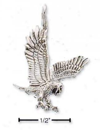 Sterling Silver Flying Bird Of Prey Attraction
