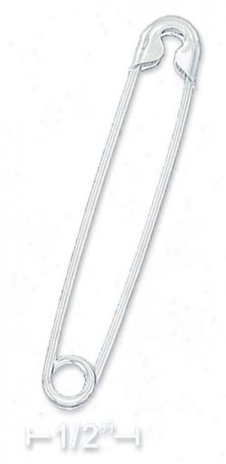 Sterling Silver Great Polish 47mm Safety Pin