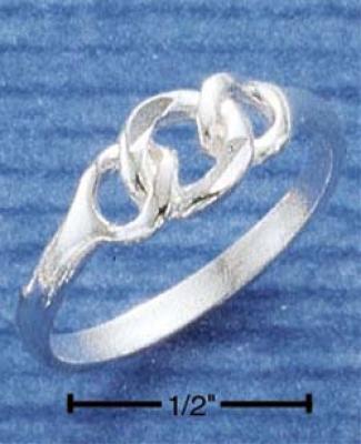 Sterling Silver High Polish Curb Link Ring