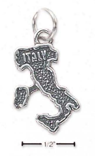Sterling Silver Italy Map Chafm