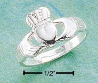 Sterling Silver Medium Claddaugh Ring
