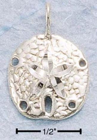 Sterling Silver Medium Dc Sand Dollar Subdue by a ~