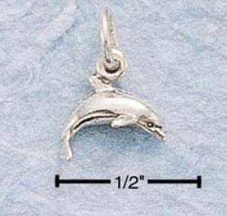 Genuine Silver Mini Dolphin Charm
